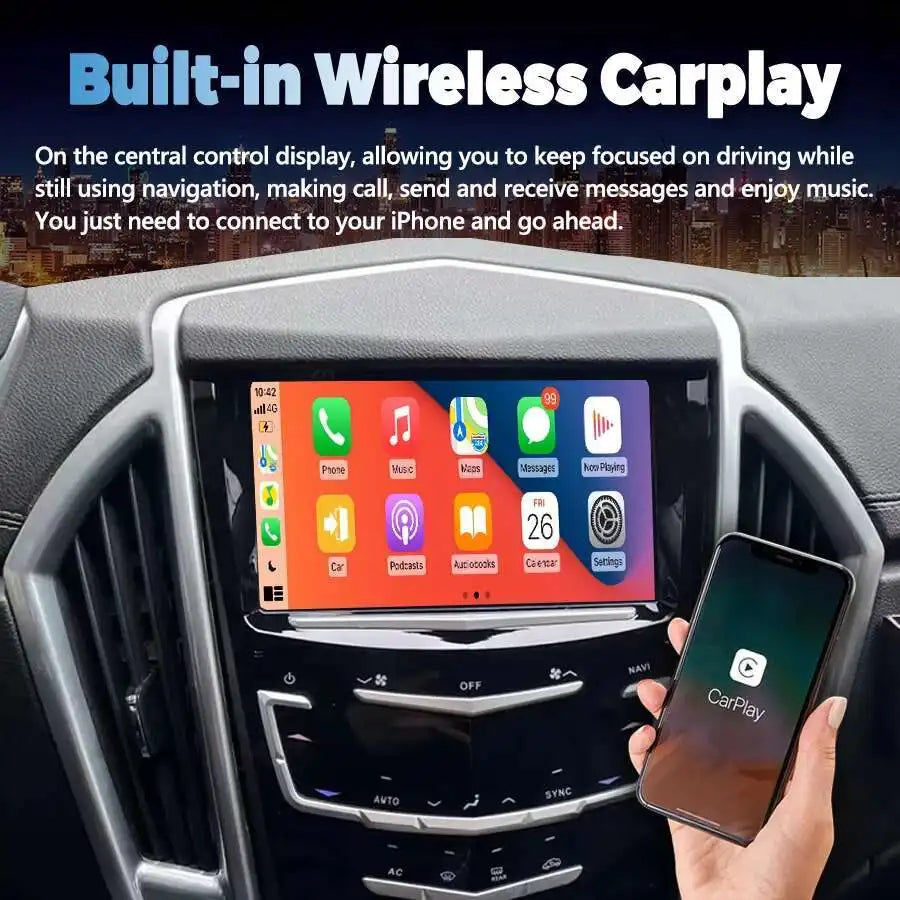 8inch Android Multimedia Player For Cadillac ATS ATS-L XTS SRX XT5 CTS Escalade 2013-2018
