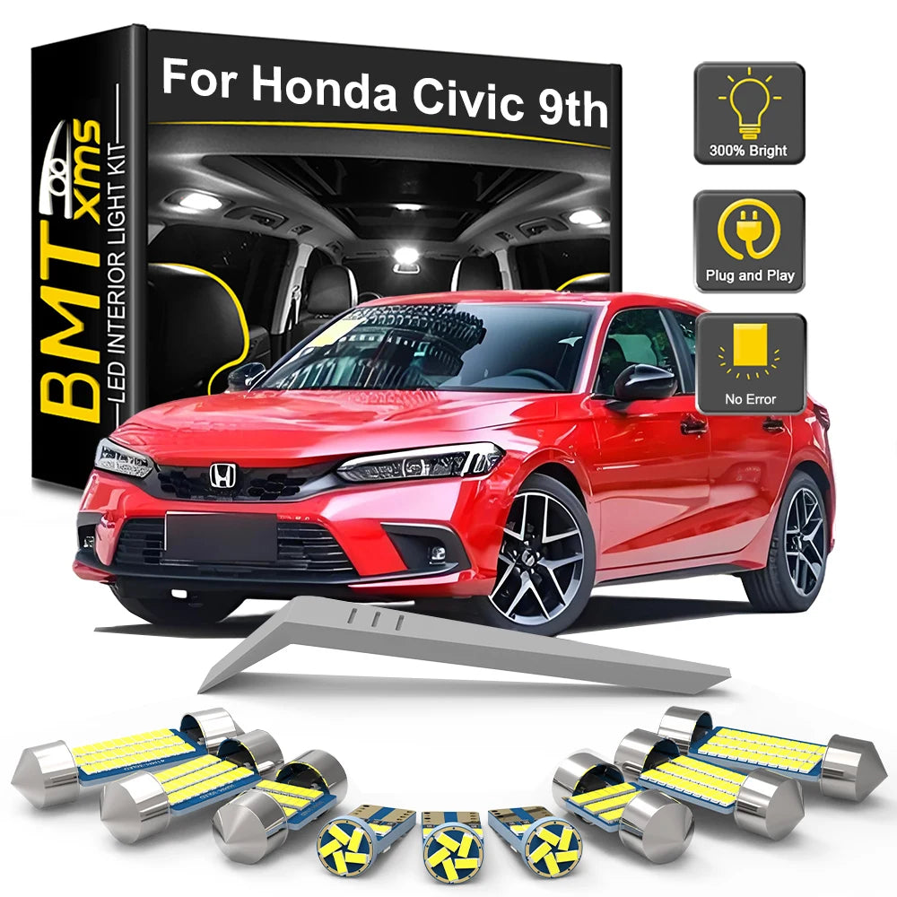 11-Piece LED Interior Light Kit for Honda Civic IX 9 MK9 9th Gen - Canbus Error-Free Bulbs | AUTOKITSHOP
