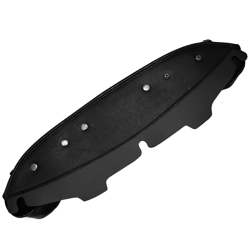3 Pocket Batwing Fairing Windshield Bag Black PU Storage Pouches For Harley Touring Street Glide - Automotive LED Light