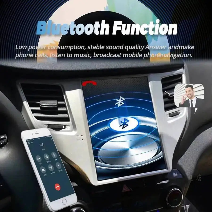 9.7qled Screen For Hyundai Tucson 2017 Bluetooth Stereo DSP Android 15 128GB 256GB GPS Nav