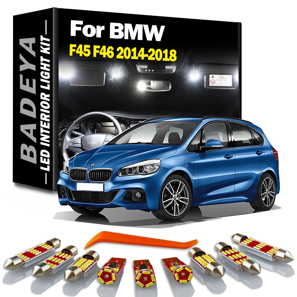 6-Piece LED Interior Light Kit for BMW F46 F45 - Canbus Error-Free Interior Bulbs