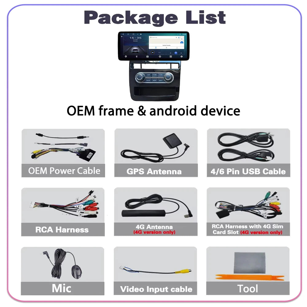12.3" Android Carplay Car Radio Volkswagen Touareg 2011 - 2017 Car Navigation Multimedia P