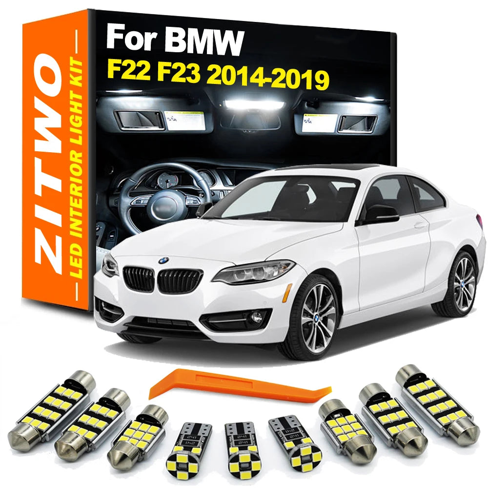ZITWO 5Pcs LED Interior Light Kit For BMW 2 Series F22 F23 Coupe 218 220 225 228 230 235 2014 2015 2016 2017 2018 2019 LED Bulb