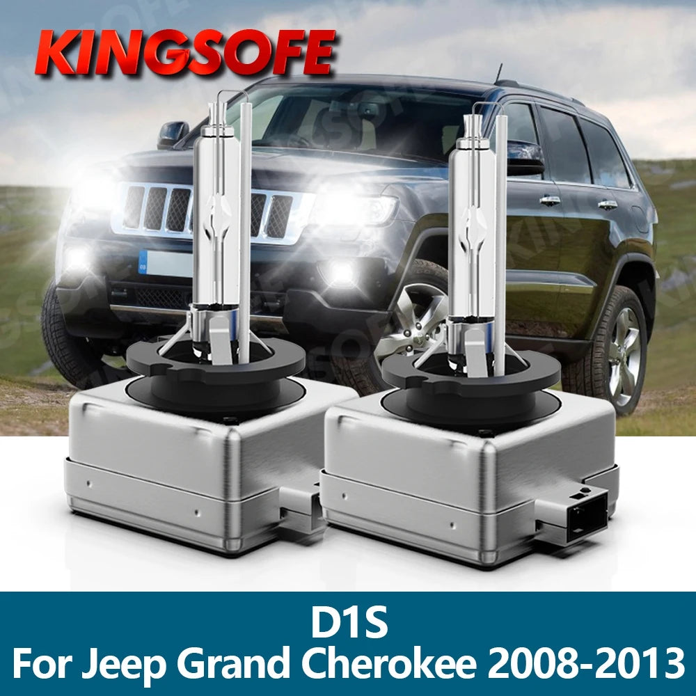 Headlights HID Xenon D1S Car Bulb 12V 35W 6000K White For Jeep Grand Cherokee 2008 2009 20