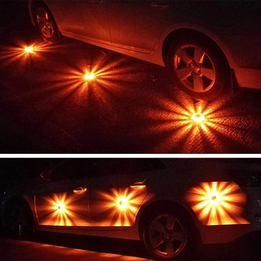 LED Road Flares Emergency Lights Magnetic Base Waterproof Car Traffic Warning Flare 360° V