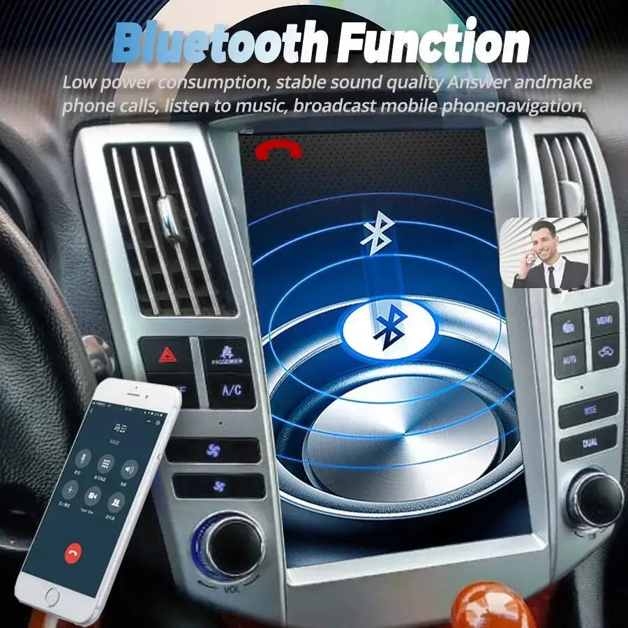 For Lexus RX 330 350 RX330 RX350 RX300 2004 2008 Toyota Harrier Video Player GPS 12.1inch