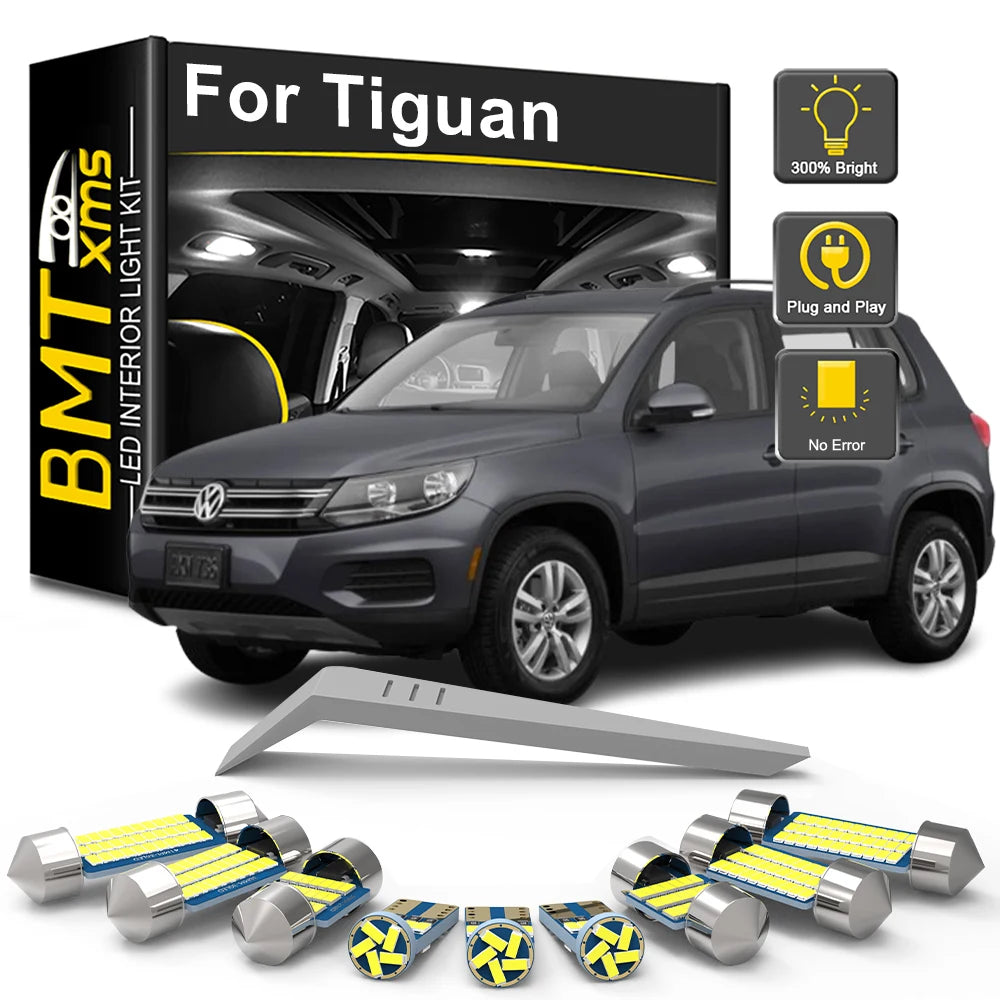 15-Piece LED Interior Light Kit for VW Volkswagen Tiguan 5N - Canbus Error-Free Bulbs | AUTOKITSHOP