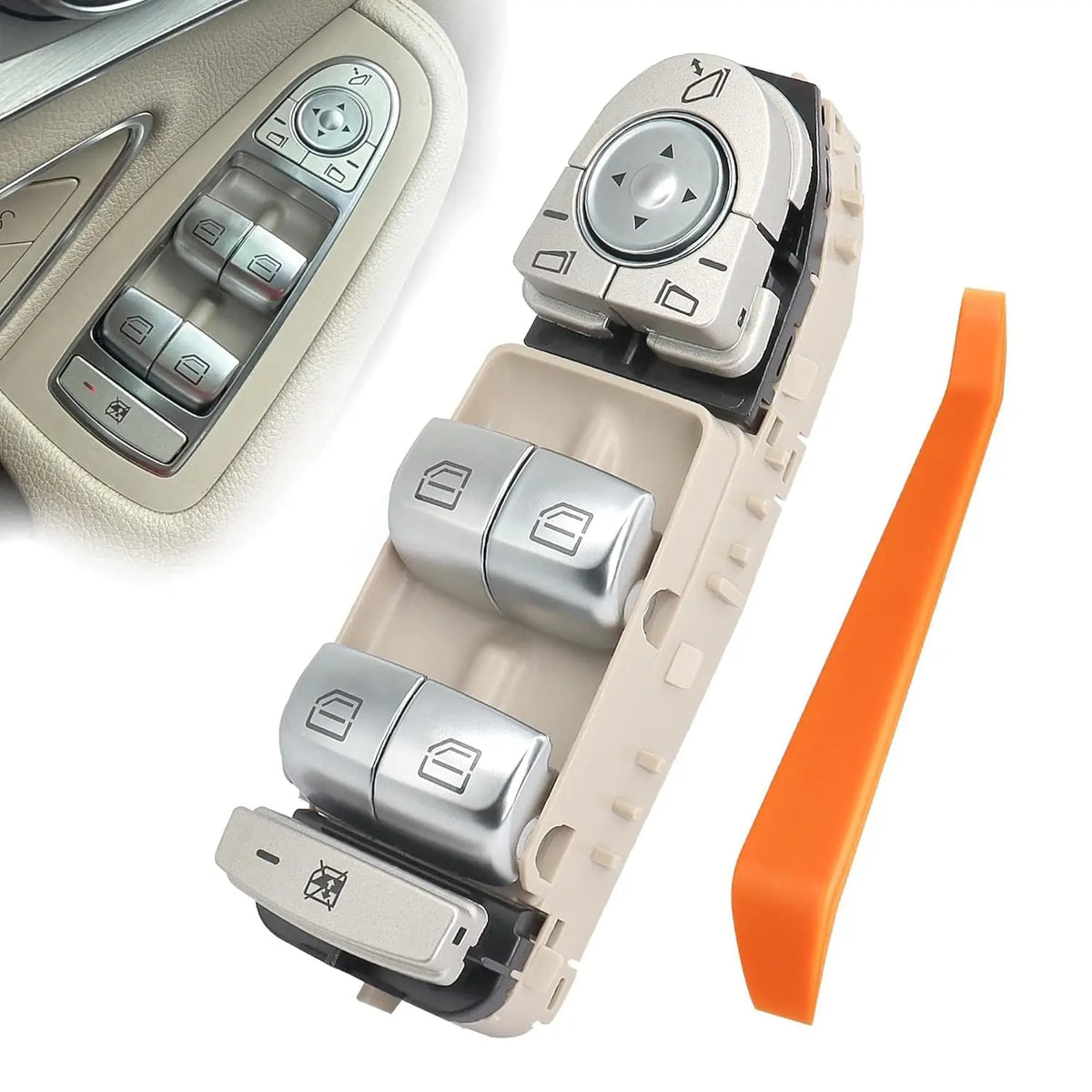 W205 Window Switch For Mercedes Benz GLC W253 W213 W222 C EClass Peel-proof Elec for Mercedes W222 W205 W213 - Automotiv