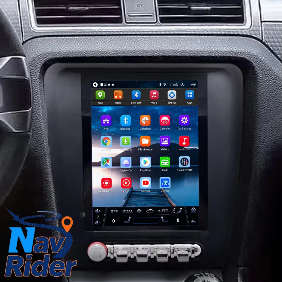 For Ford Mustang 2010-2014 Android Screen Navigation Stereo Wireless Carplay GPS Multimedi