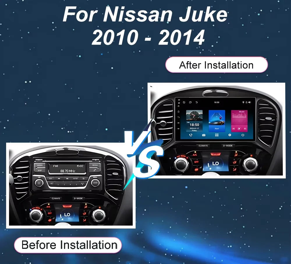 Android 16 For Nissan Juke 2010 - 2014 Carplay Auto 4G+WIFI GPS Car Radio Navigation Multi