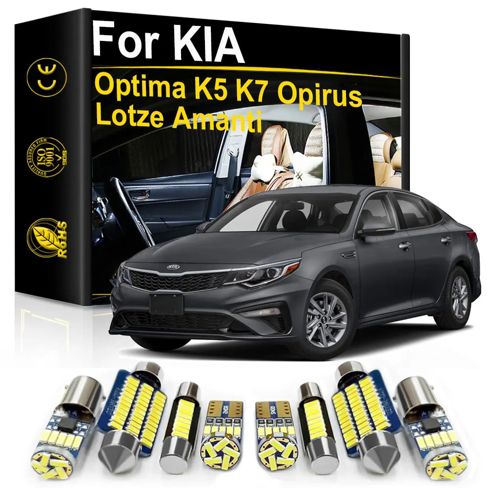 LED Interior Light Kit for Kia Optima K5 K7 Lotze Opirus Amanti 2003- 2012 - Canbus Dome Map Door Trunk Bulbs | AUTOK...