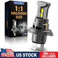 BEVINSEE H4 LED Motorcycle Headlight Bulb CANBUS Ready 35W 6000LM Hi/Lo Beam Plug&Play wit