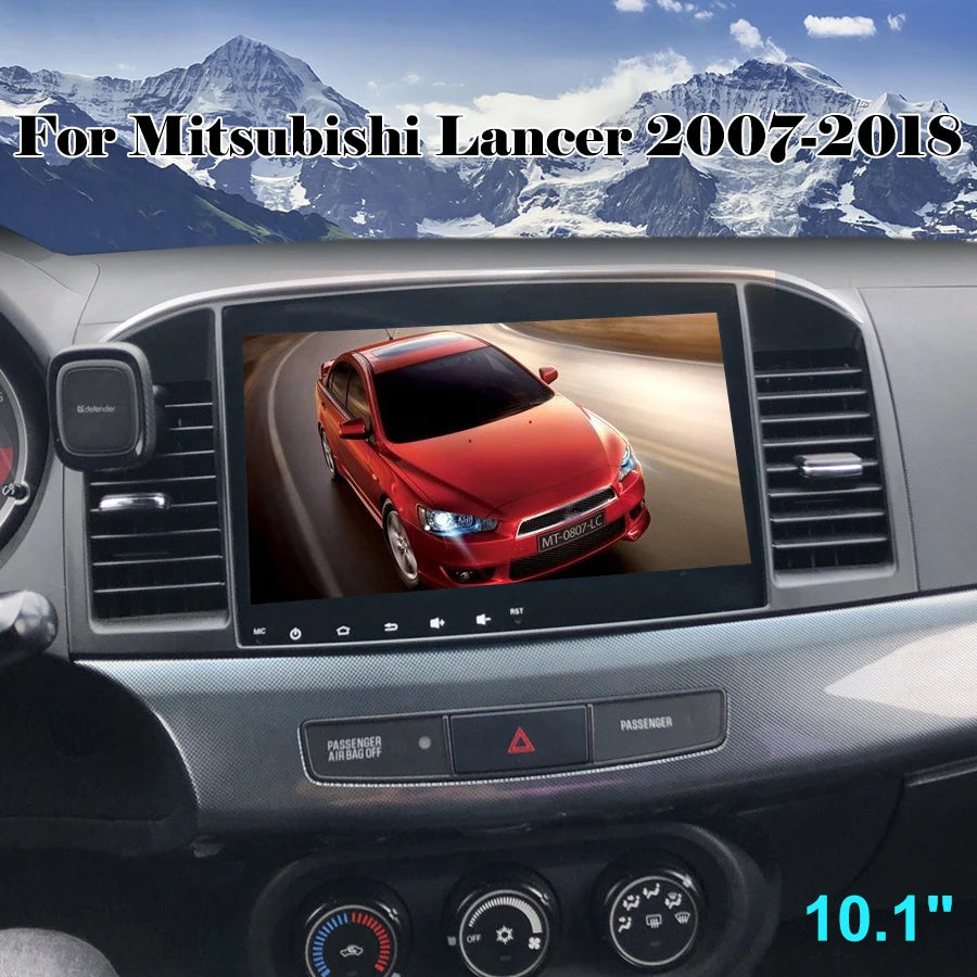 128GB Car Radio Android 14 Multimedia Video Player For Mitsubishi Lancer 2007-2018 2Din GP