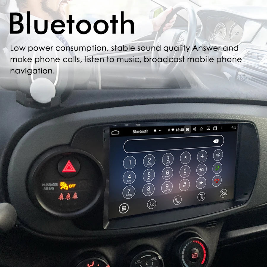 Android 15 Control Screen For Toyota Yaris 2012-2017 Car Radio Multimedia Video Player Ste