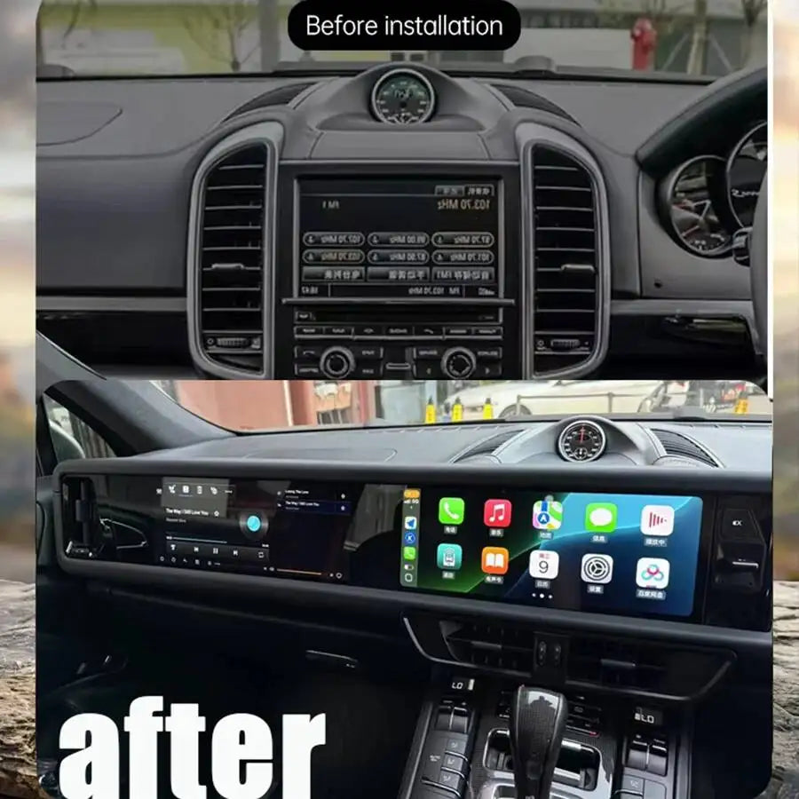RHD 12.3 Inch Dual Screen Car Radio for Porsche Cayenne 2010-2017 Upgraded 2025 Interactiv | AUTOKITSHOP