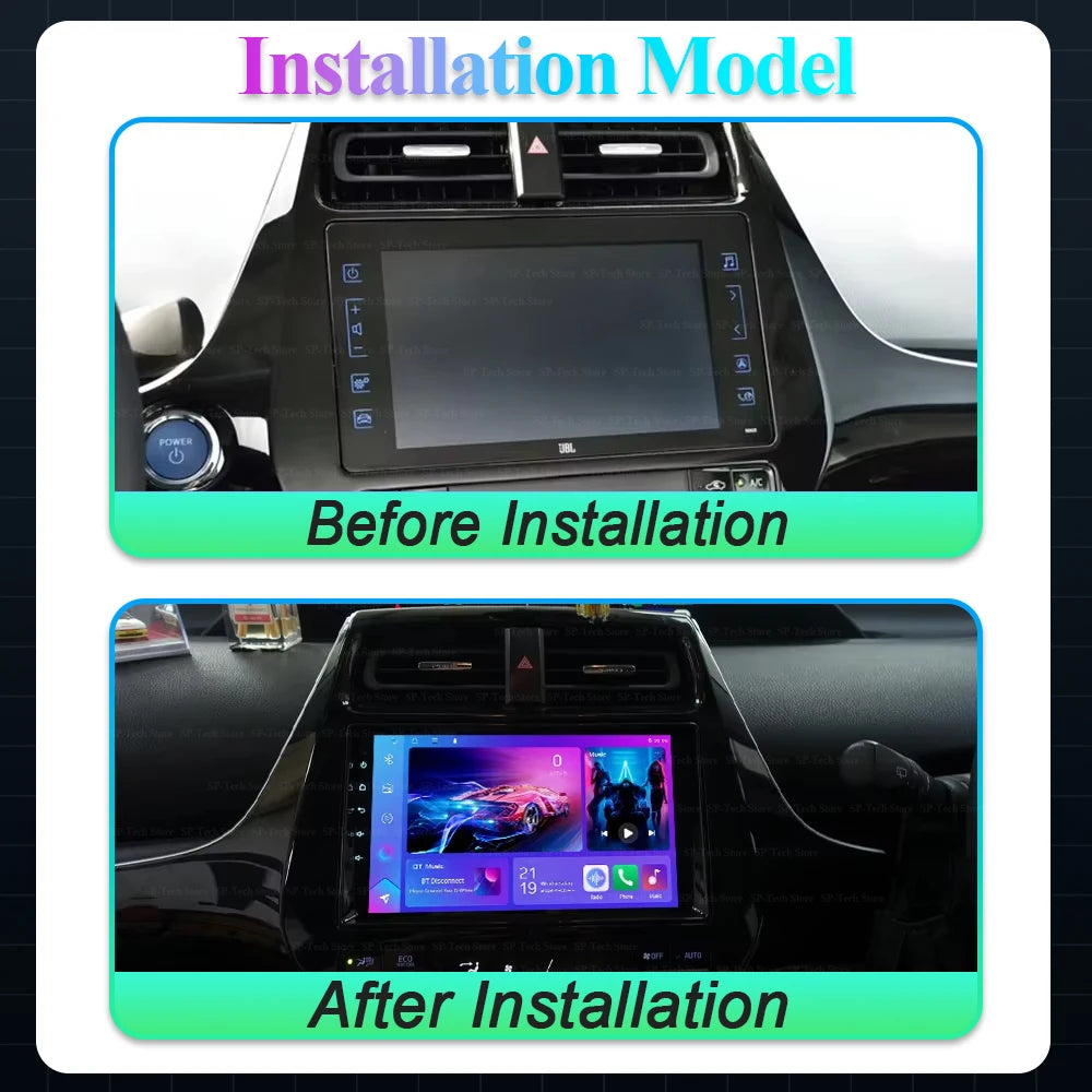 Android 16 For Toyota Prius Xw50 2015 2016 2017 2018 2019 2020 Carplay Auto Car Radio Mult | AUTOKITSHOP