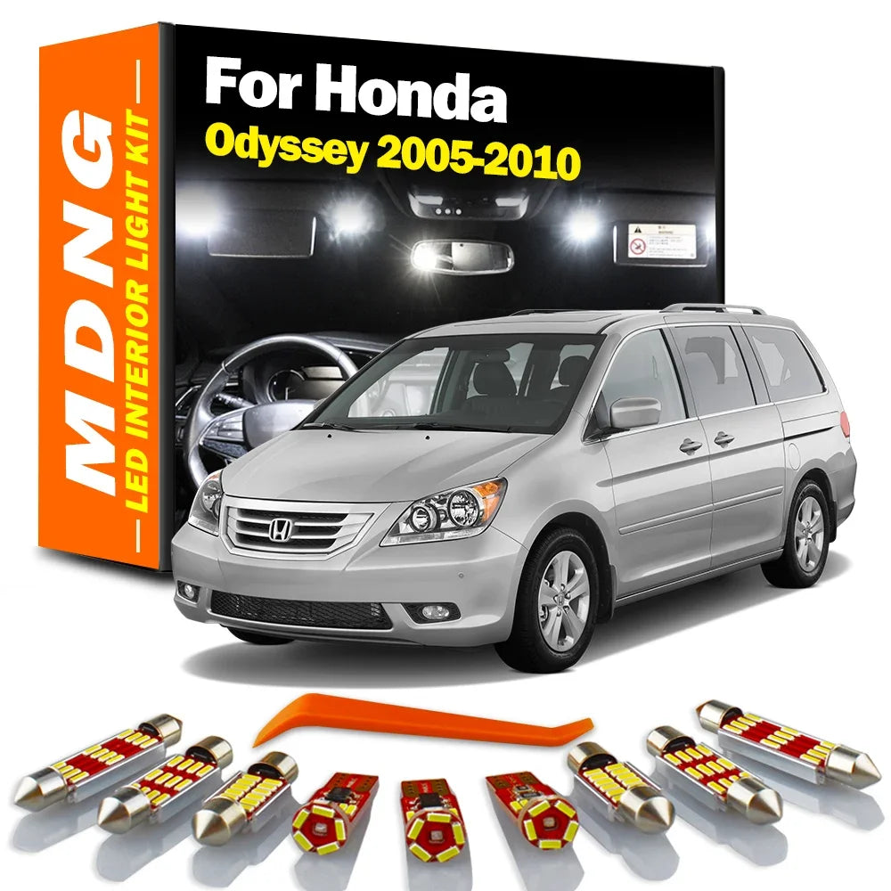15-Piece LED Interior Light Kit for Honda Odyssey - Canbus Error-Free Bulbs | AUTOKITSHOP