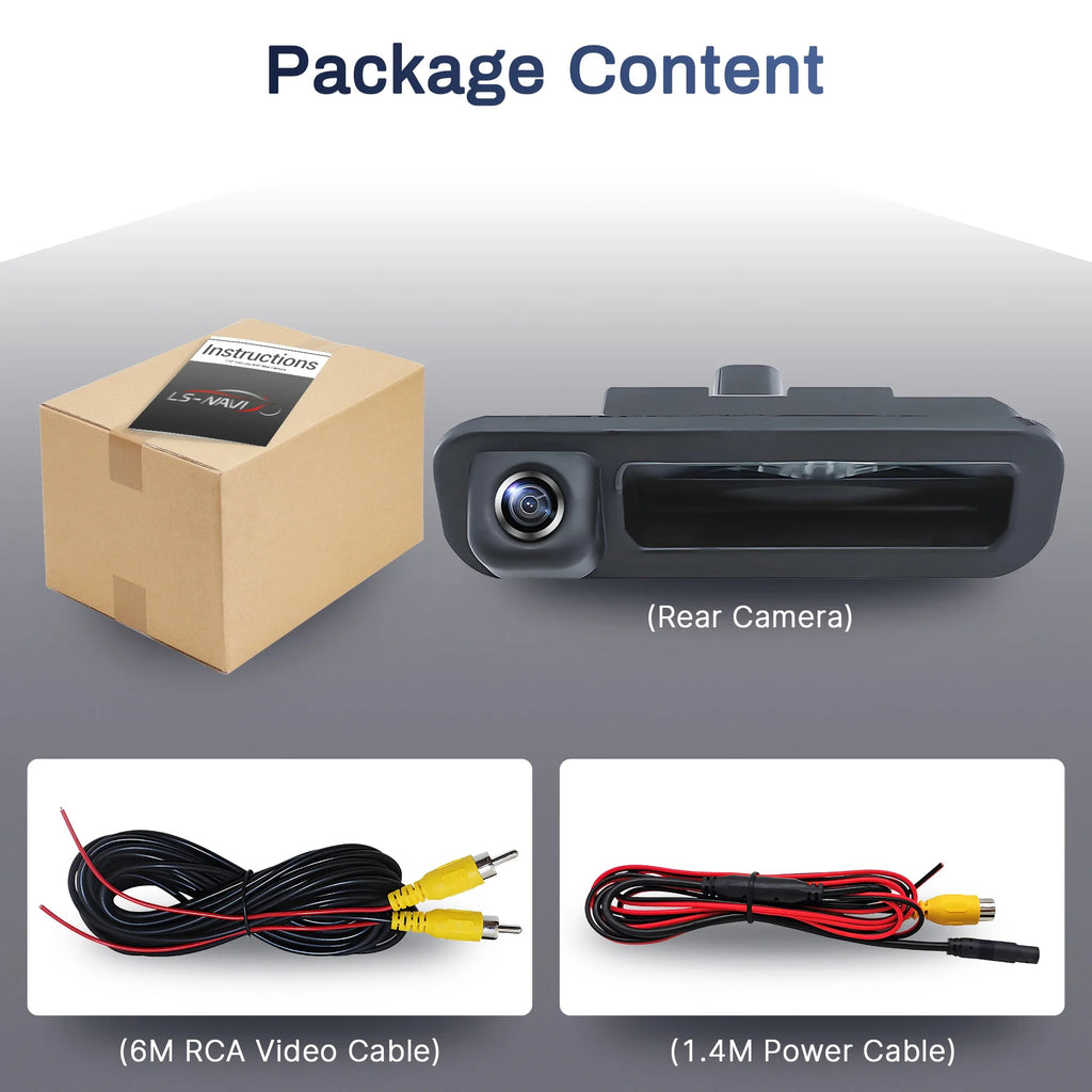 AHD 1080P 170°Trunk Handle Camera For Ford Focus 3 MK3 C MAX 2011-2014 Car Rear View Camer