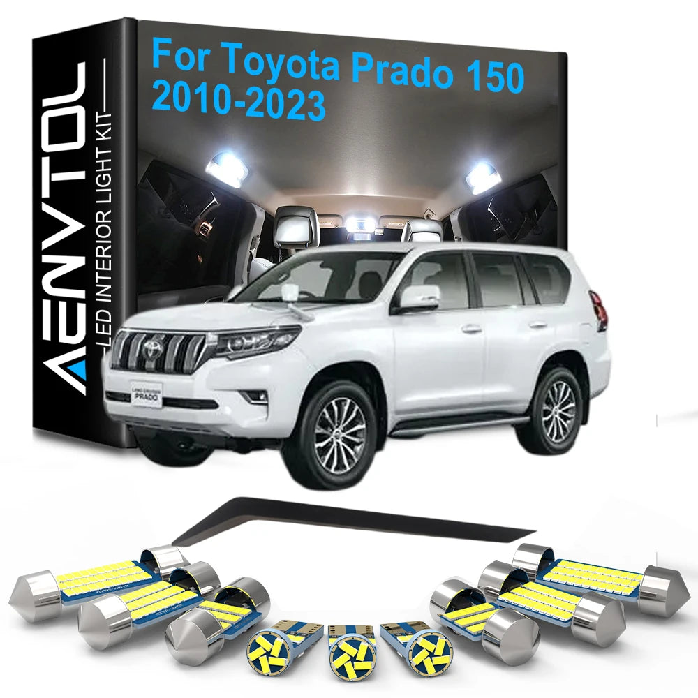 Car Interior LED Lights Canbus for Toyota Prado 150 LC150 2010- 2018 2019 2020 2021 2022 2