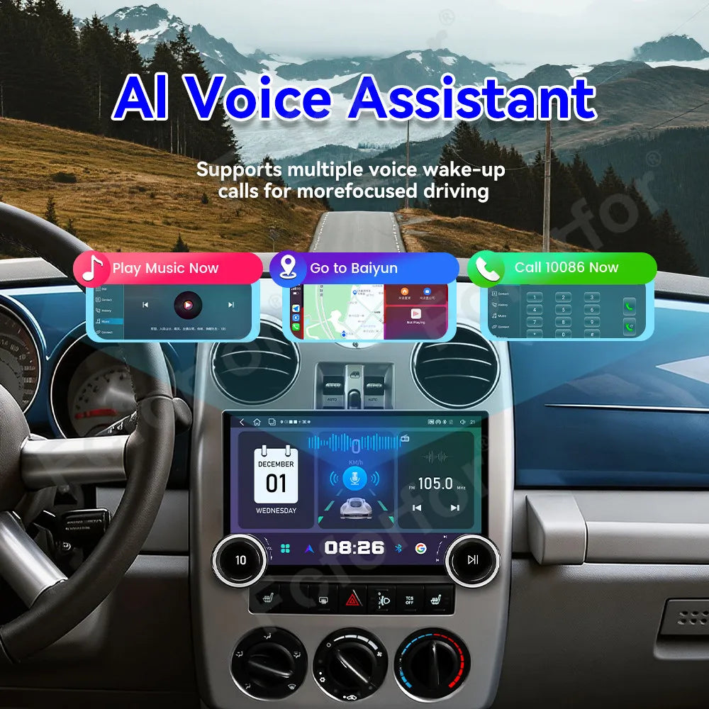 Smart HD Display Android 15 11.5 Inch Car Stereo Wireless CarPlay GPS Multimedia Player Fo