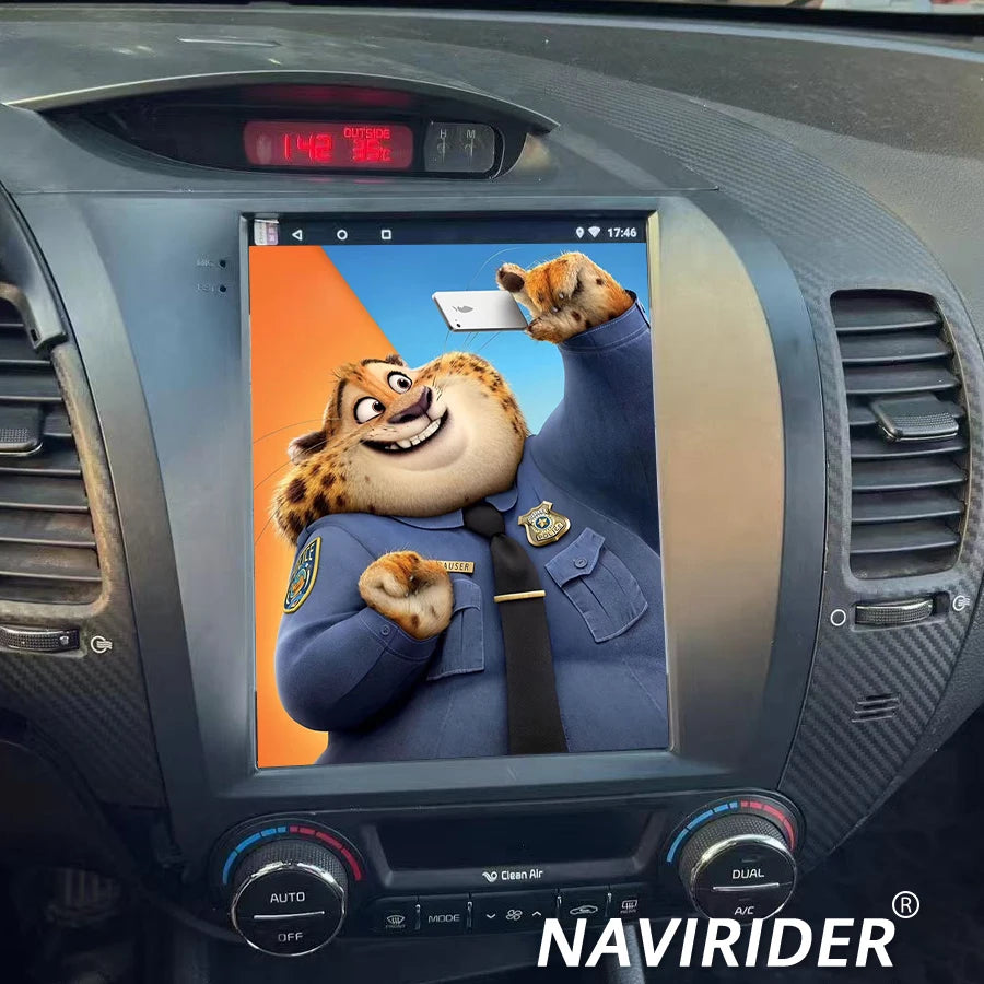 9.7INCH DSP Car Navi Stereo Vertical Screen Android 15 In Dash For KIA K3 Cerato Forte 201