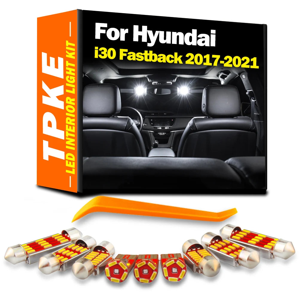12-Piece LED Interior Light Kit for Hyundai i30 Fastback - Canbus Error-Free Bulbs | AUTOKITSHOP