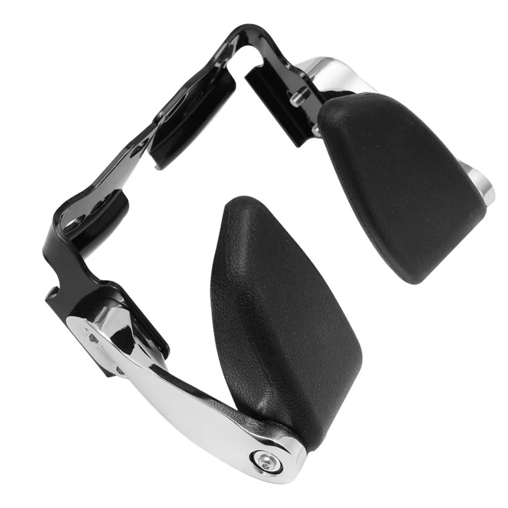 Black Rear Passenger Adjust Stealth Armrests For Harley Touring Electra Street Glide Road King C - Automotive LED Light