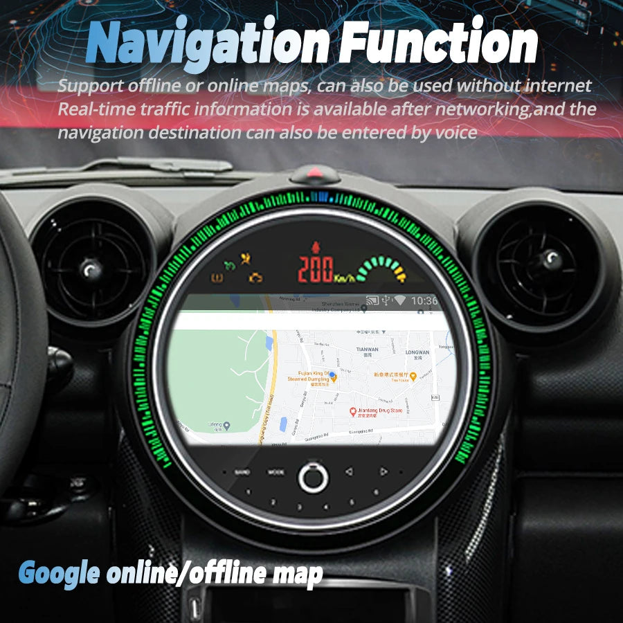 For BMW Mini Cooper Countryman R56 R60 F54 F55 F56 Car Multimedia Auto Radio GPS Stereo Vi