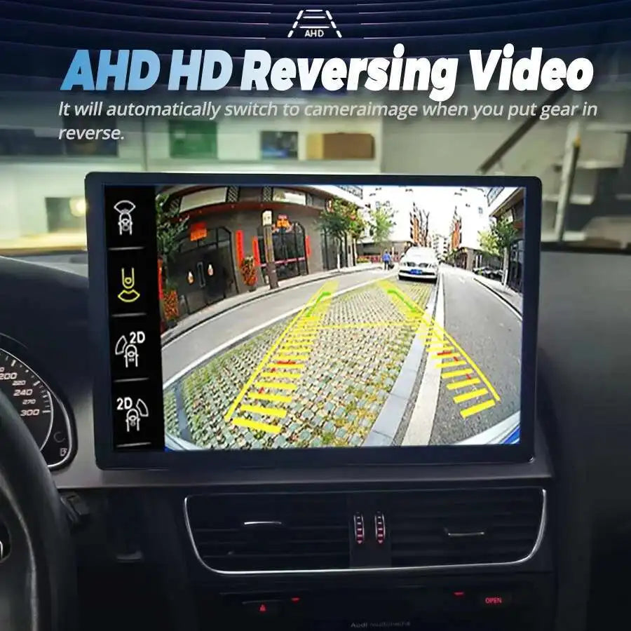 13.3Inch 2K Screen For AUDI A4 S4 B8 2013 2014 Stereo GPS Android 13 Car Multimedia Video