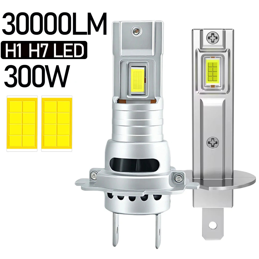 H7 H1 Led Headlight Bulb 30000LM Spotlights 7035 CSP Chip Automobile Lamp 6000K Diode Fog