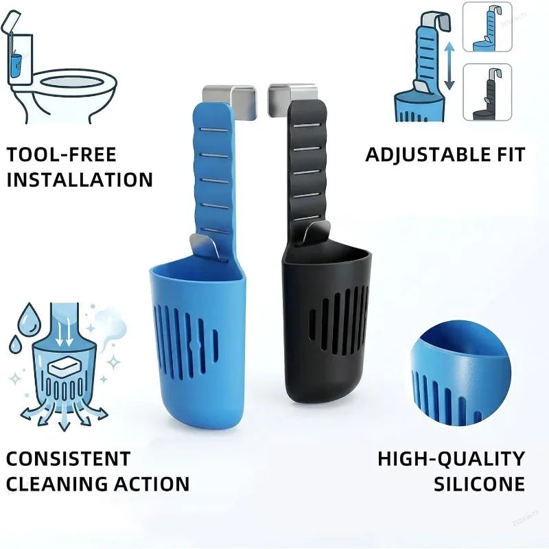 Controlled Release Bleach Tablet Dispenser Adjustable Hanging Holder Storage Basket For Bathroom - Automotive LED Light