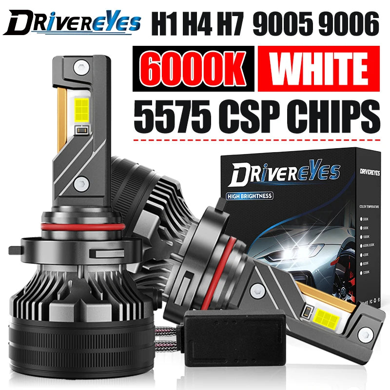 H7 LED Car Headlight Canbus H4 H11 H8 H1 HB3 9005 HB4 9006 9012 HIR2 H9 Turbo 12PCS 5575 C