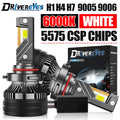 H7 LED Car Headlight Canbus H4 H11 H8 H1 HB3 9005 HB4 9006 9012 HIR2 H9 Turbo 12PCS 5575 C