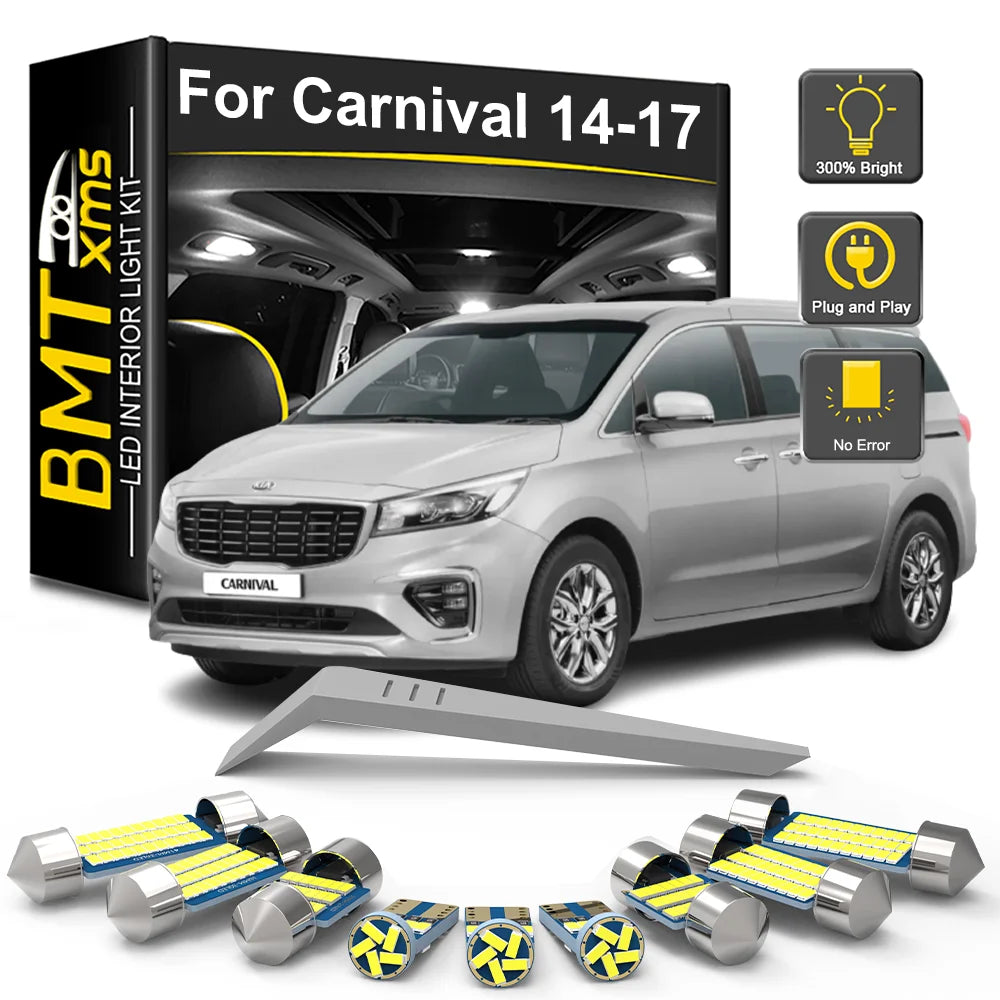 10-Piece LED Interior Light Kit for KIA Carnival - Canbus Error-Free Bulbs | AUTOKITSHOP