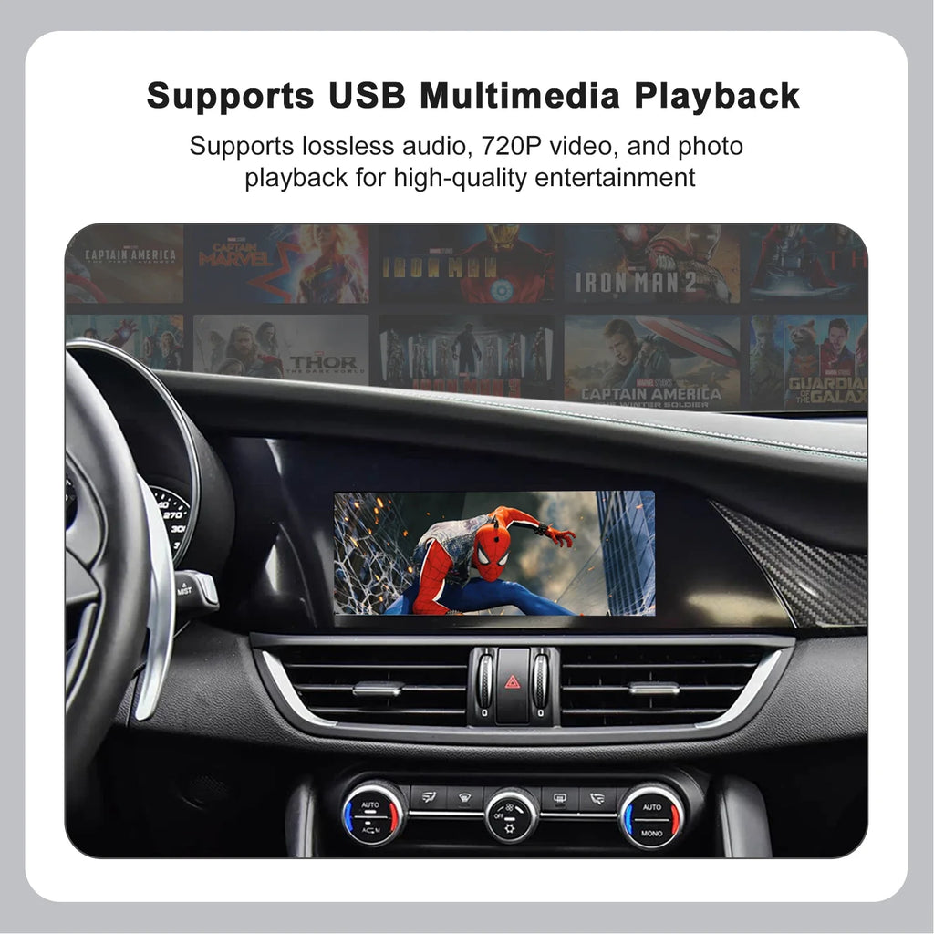 For Alfa Romeo Stelvio /Giulia 2017-2019 Wireless CarPlay Android Auto AirPlay Navigation