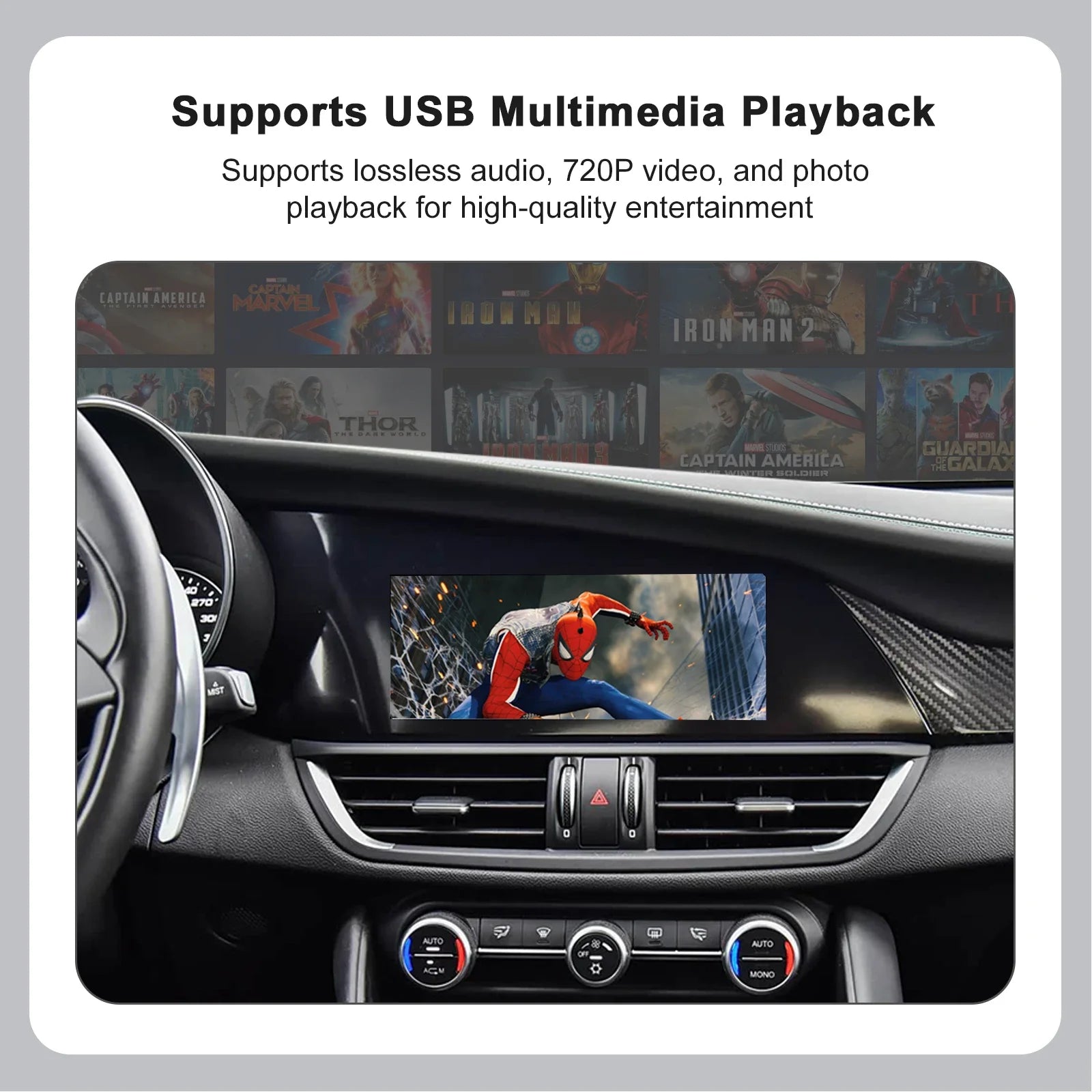 For Alfa Romeo Stelvio /Giulia 2017-2019 Wireless CarPlay Android Auto AirPlay Navigation