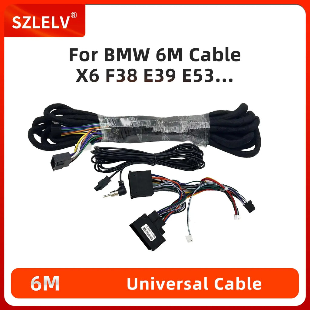 6m Power Extension Harness with Integrated Antenna For BMW 3 5 Series E39 E46 E53 Car Radi