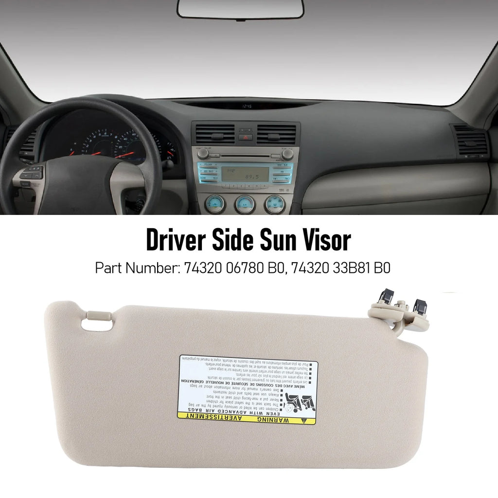 Car Sun Visor Front Left Driver Side Sun Visor UV Blocking Improve Visual Comfor for Camry B0 - Automotive LED Light