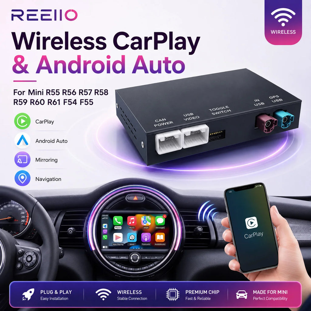 Wireless CarPlay Android Auto for BMW Mini R55 R56 R57 R58 R59 R60 R61 F54 F55 F56 F57Club