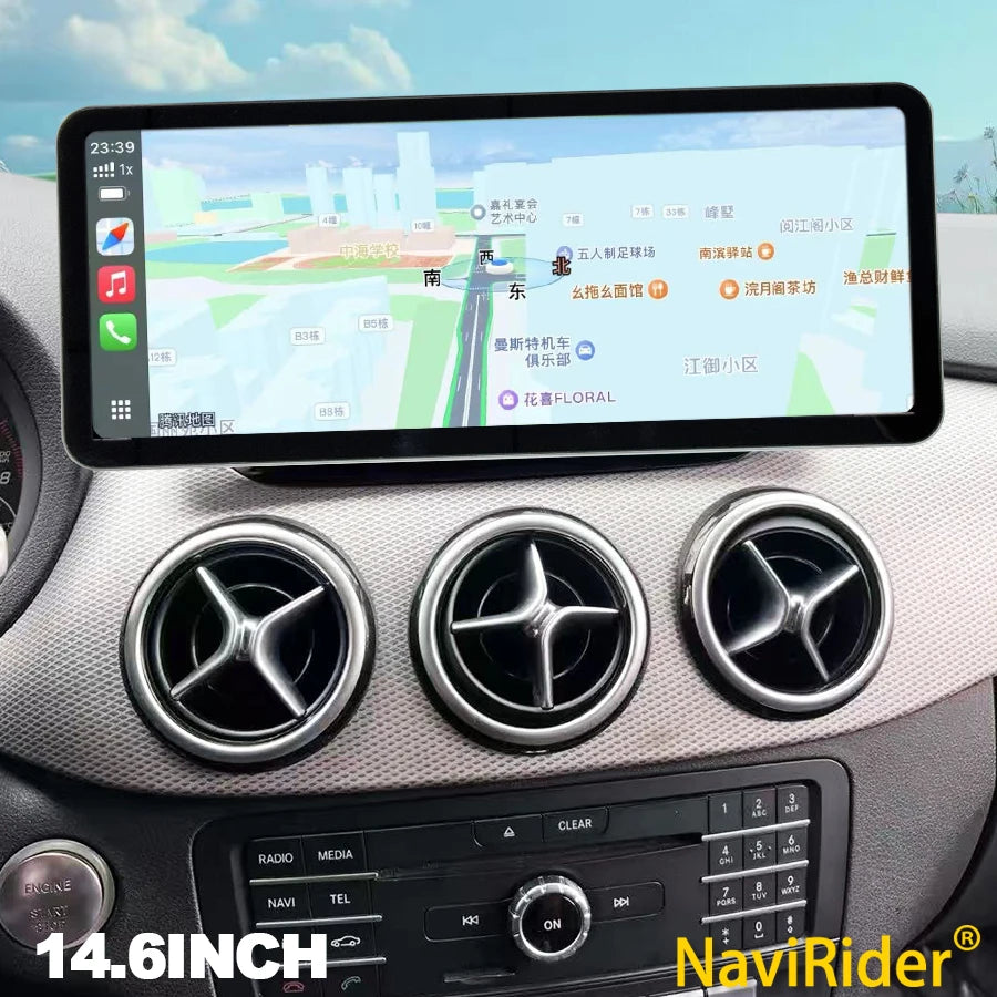 14.6" For Benz B Class W246 2011-2019 Android Screen GPS Navigation Multimedia Video Playe