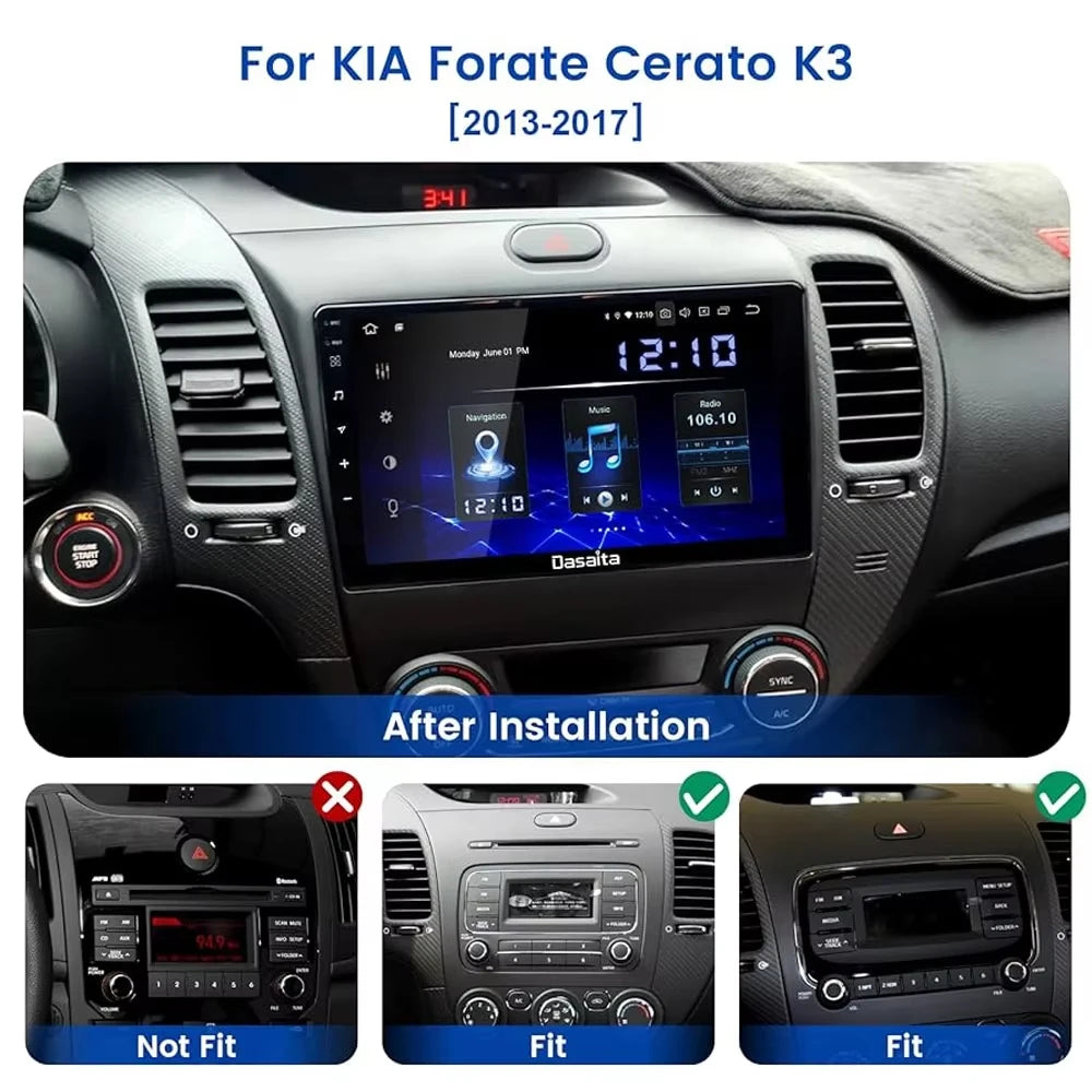 Car Radio Android 16 Carplay Auto For Kia K3 Cerato 3 Forte2013 2014 2015 2016 2017 Video  | AUTOKITSHOP