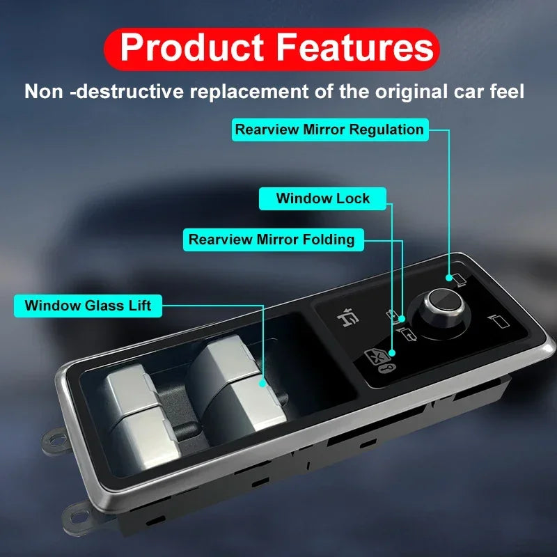 Electric Window Switch Lifting Control Liquid Crystal Button For Land Rover Range Rover Vo