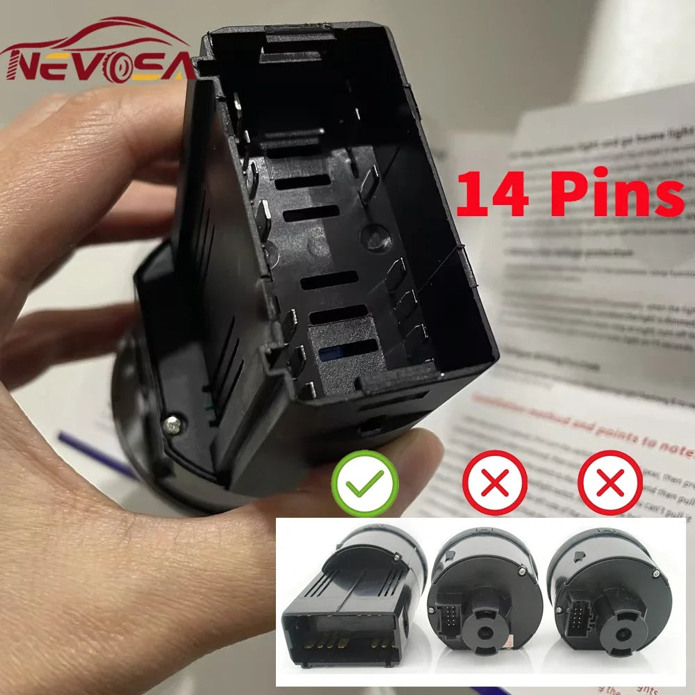 Auto Headlight Control Switch Sensor For VW Passat B5/B5.5 Polo 9N/9N3 Beetle Au for VW MK1 B6 A4 - Automotive LED Light