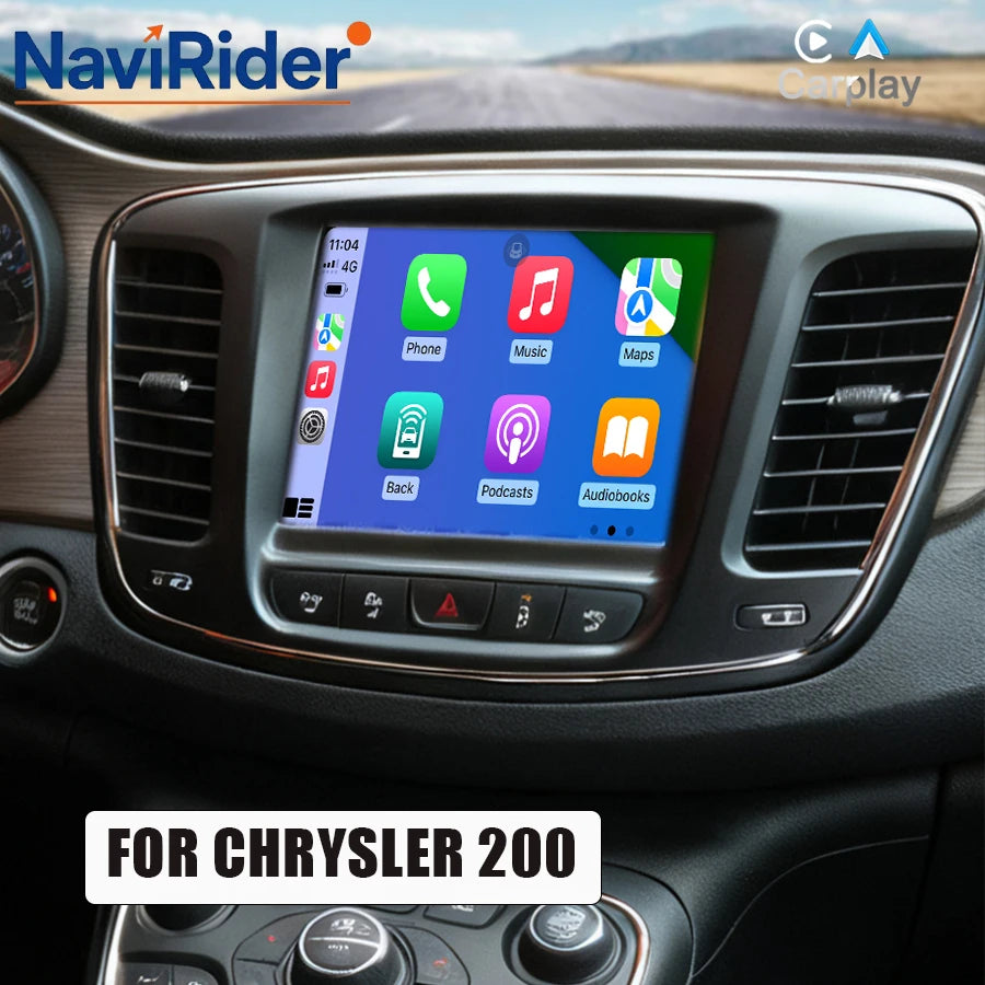 8.4inch Android 15 Car Radio Screen For CHRYSLER 200 Stereo Wireless Carplay Video Player