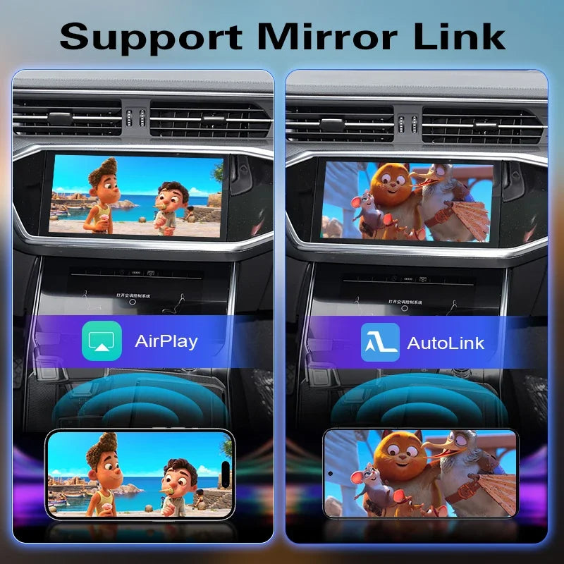 Wireless Newest CarPlay Box For Audi A6 Q6 MIB3 2019-2025 Android Auto Mirror Navigation C