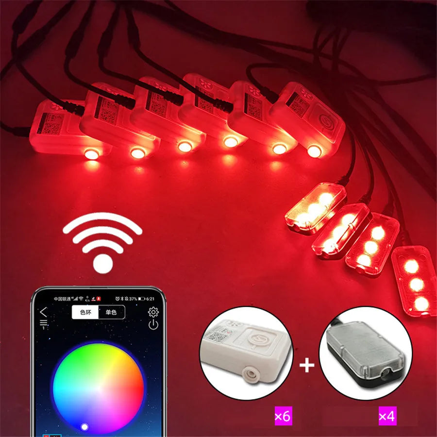 RGB - Ambient Light - App Control - Car Interior Lighting