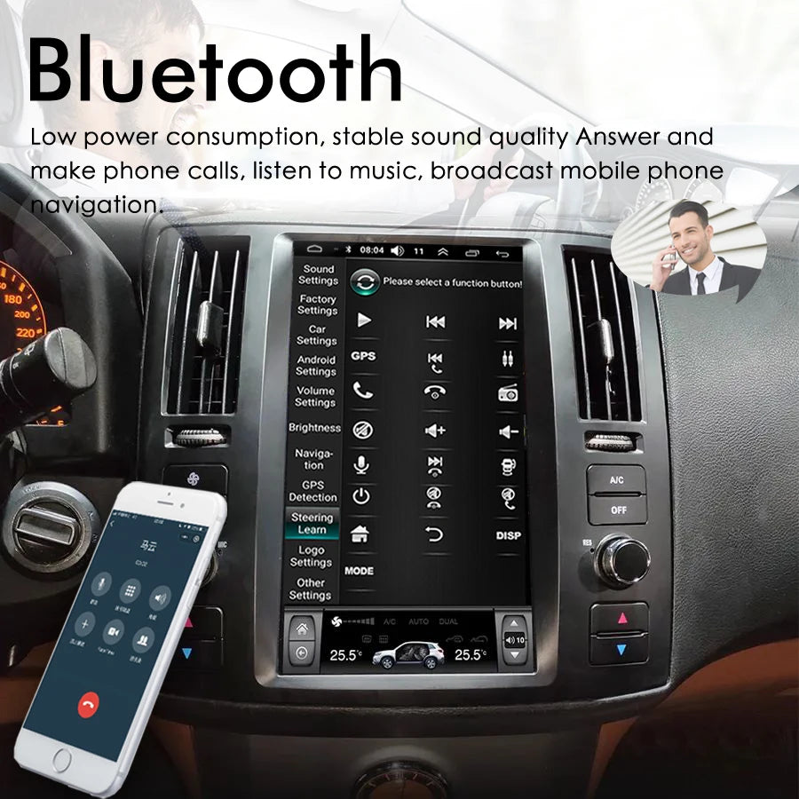 For Infiniti FX FX35 FX45 Car Android 11.8inch Vertical Screen Auto GPS Navigation CarPlay | AUTOKITSHOP