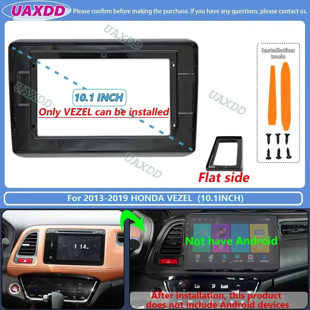 FOR 2013-2019 HONDA VEZEL HR-V XR-V 9 10.1INCH 2 Din Car Android frame Center fascia cable