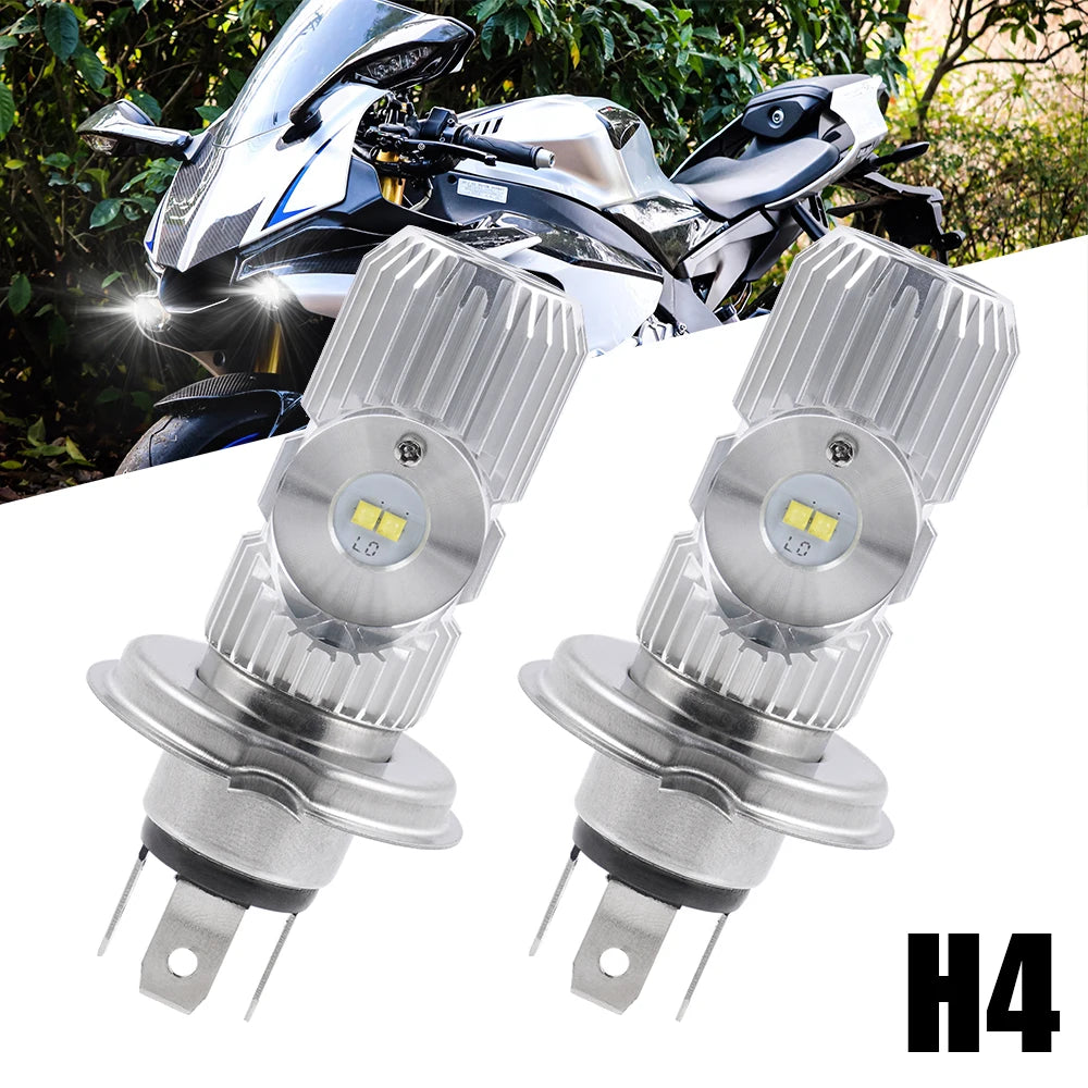 2x H4 LED Headlight Bulbs for Motorcycle Hi/Lo Beam H4 LED Lamp For KTM E-XC EXC-F XC For