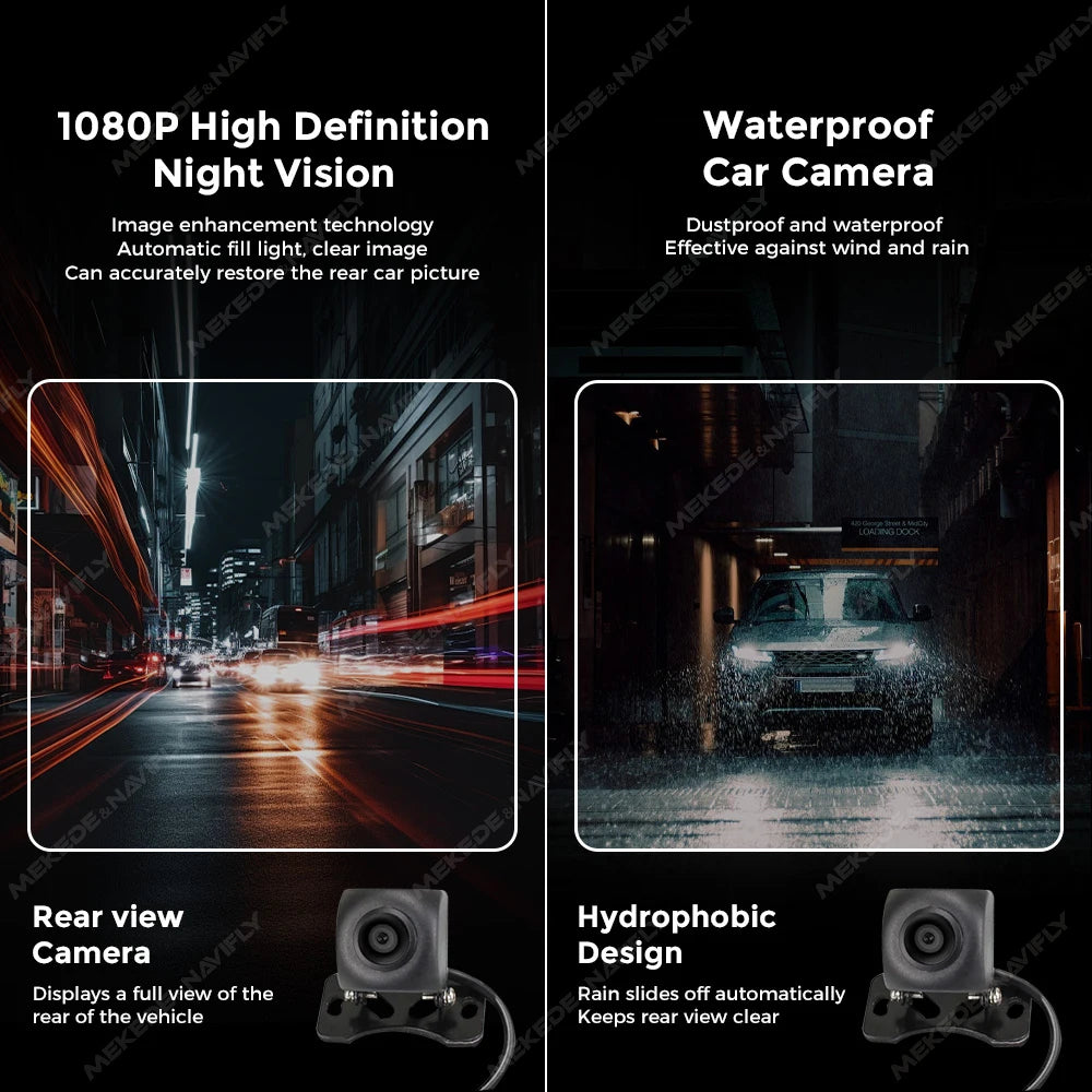 1080P HD Waterproof 170° Wide Angle Car Android Night Vision Car Rear View Reverse Camera